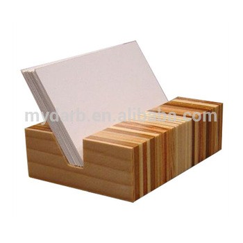 Custom MDF wood paper table card holder