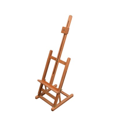 Simple easel for painting with red beech wood oil