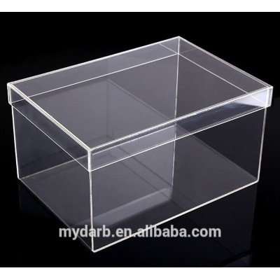 Luxury clear drop front sneaker shoe box