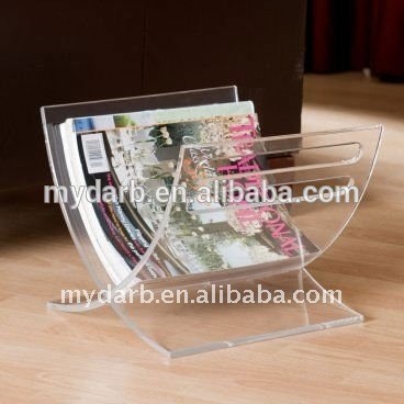 wholesale creative acrylic book stand holder in document Trays