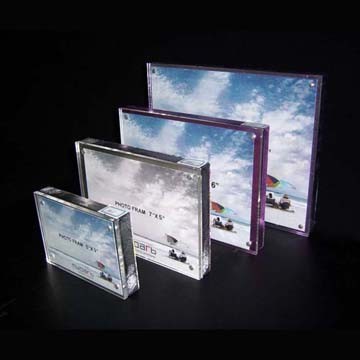 Acrylic Cube Photo Frames/Pictures frame with magnetic