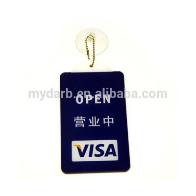 Bank Hanger Door Signs For VISA