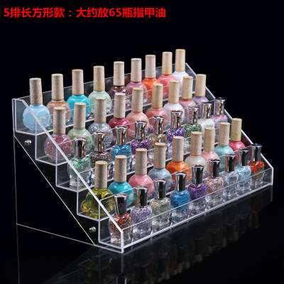 65 bottles clear acrylic cosmetic display lipstick stand holder