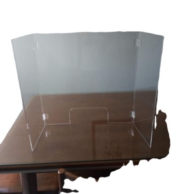 Clear plexiglass partitions portable Sneeze Guard for car bus taxi driver